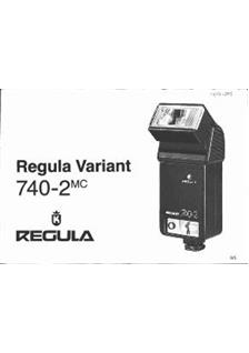 Regula Variant 740 Series manual. Camera Instructions.